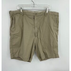 Polo Ralph Lauren‎ Khaki Shorts Flat Front Casual Classic Fit Size 44 #1261
